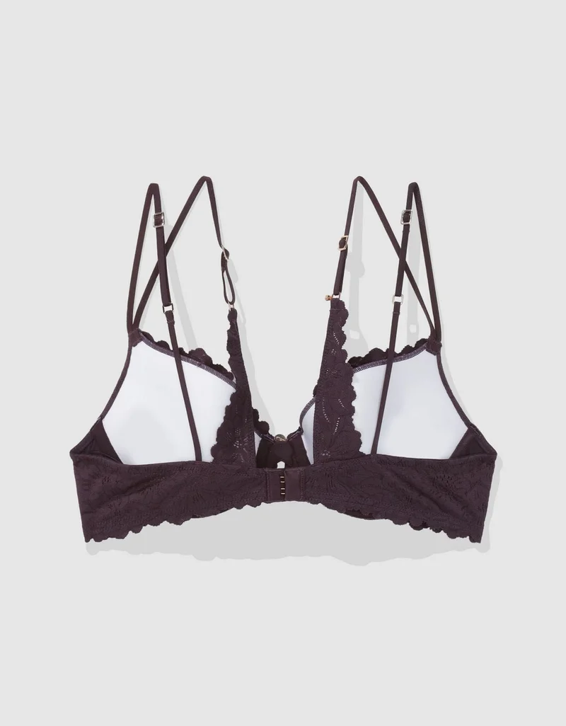 Aerie  Aerie Show Off Rosey Lace Demi Push Up Bra for Women | Best Price UAE